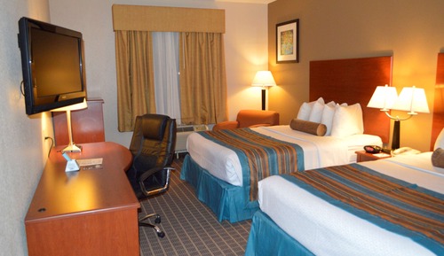 Standard Room, 2 Queen Beds, Non Smoking, Refrigerator & Microwave
