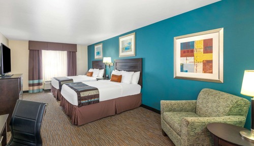 Standard Room, 2 Queen Beds, Non Smoking, Refrigerator & Microwave