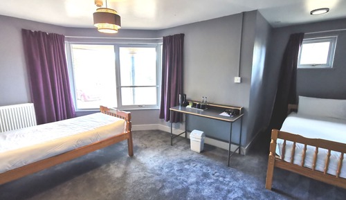Deluxe Quadruple Room, Multiple Beds, Non Smoking, Ensuite (Wing King Room 13-Ground Floor)