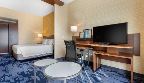 Suite, 1 King Bed with Sofa bed (Mobility Accessible, Roll-In Shower)