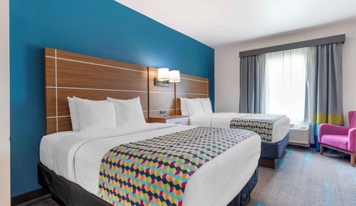Standard Room, 2 Queen Beds, Non Smoking, Refrigerator & Microwave