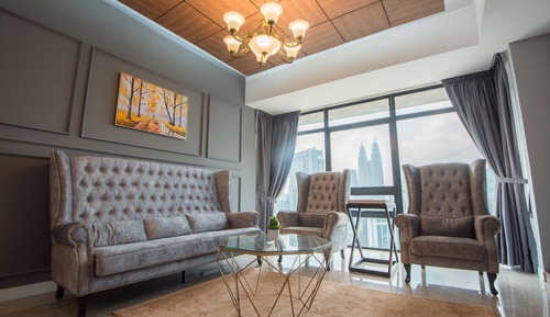 Deluxe Quadruple Room, 4 Bedrooms, Refrigerator & Microwave, City View