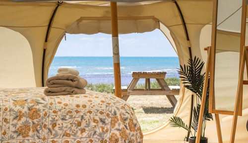 Glamping Tent 4 People, Shared Bathroom