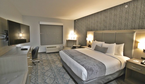 Standard Room, 1 King Bed, Accessible, Kitchenette (Walk-in Shower)