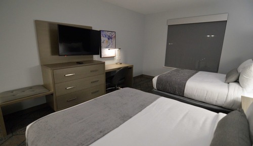 Standard Room, 2 Queen Beds, Non Smoking, Refrigerator & Microwave