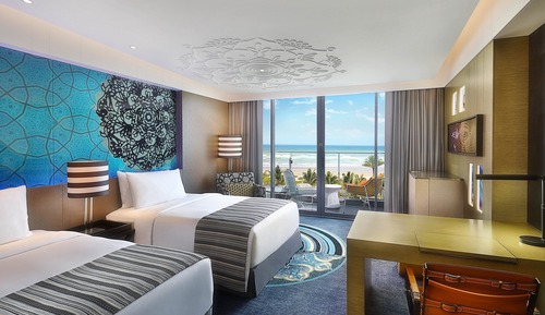 Room, 2 Double Beds, Balcony