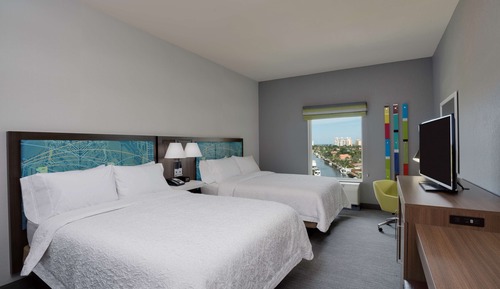 Room, 2 Queen Beds, Non Smoking (Refrigerator & Microwave)
