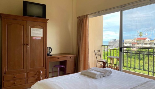 Economy Double Room, Balcony, Partial Sea View