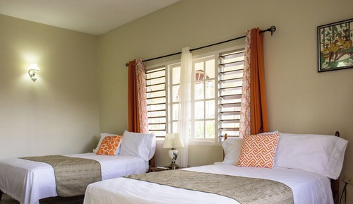 Deluxe Room, 2 Double Beds, Non Smoking, Garden View