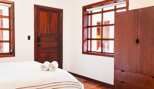 Deluxe Double Room, Multiple Beds, Private Bathroom, Courtyard View