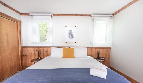Superior Cabin, 1 King Bed with Sofa bed, Fireplace, Beach View