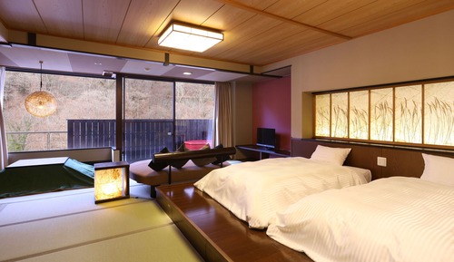 Superior Japanese-Style Twin Beds Room with Private Open Air Bath - Indoor Bath - Non-Smoking