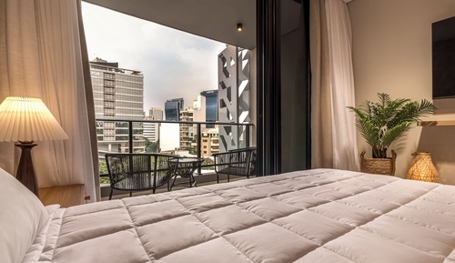 Basic Studio, Balcony, City View