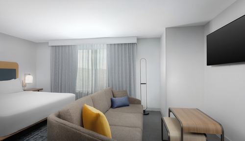 Studio, 1 King Bed with Sofa bed, Accessible (Hearing)