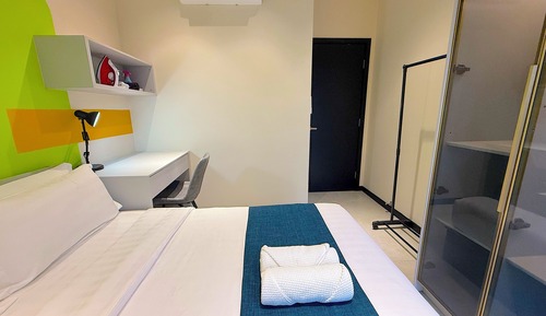 Comfort Apartment, 2 Bedrooms, Refrigerator, City View