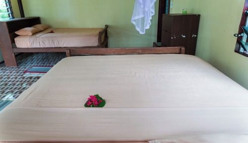 Basic Double Room, Multiple Beds, Balcony, Ocean View
