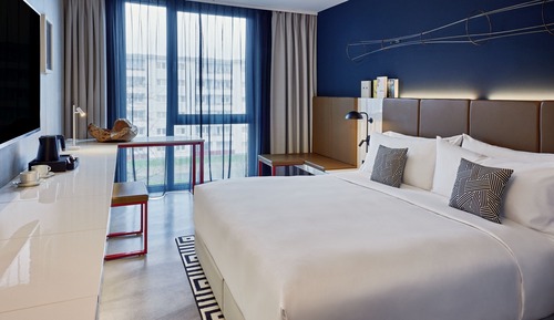 Comfort Room, 1 King Bed, City View