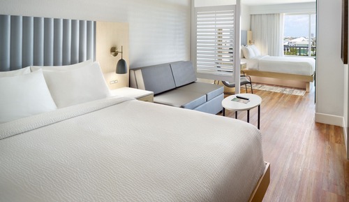 Studio, Multiple Beds, Balcony, Pool View