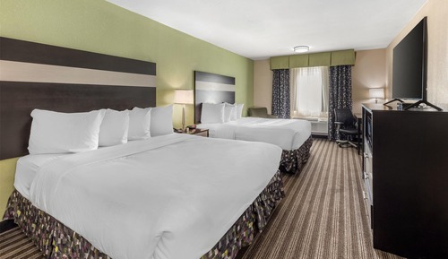 Standard Room, 2 Queen Beds, Non Smoking, Refrigerator & Microwave