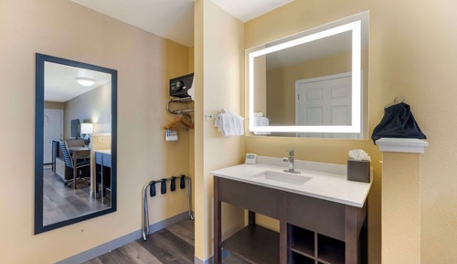 Suite, 1 King Bed, Non Smoking, Refrigerator & Microwave (Pet Friendly)