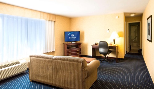 1 Bedroom Apartment, 1Queen, Non-Smoking, Kitchenette, Living room with sofa bed