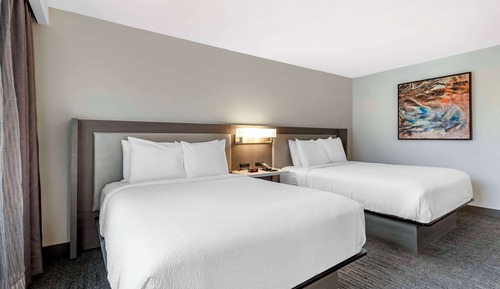 Standard Room, 2 Queen Beds, Non Smoking, Refrigerator & Microwave