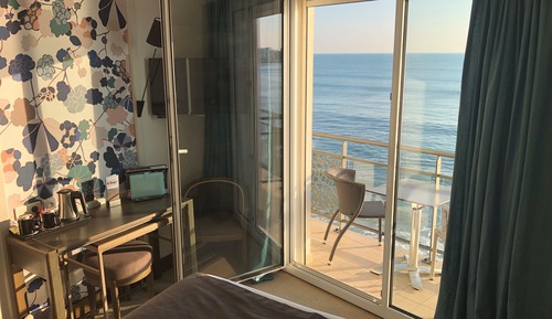 Single Room, 1 Double Bed, Balcony, Sea View