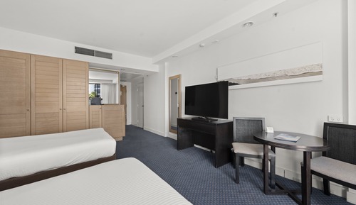 Standard Room, 2 Double Beds, Pool View