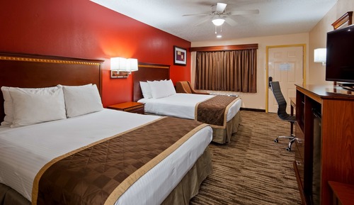 Standard Room, 2 Queen Beds, Non Smoking, Refrigerator & Microwave