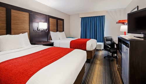 Standard Room, 2 Double Beds, Accessible, Refrigerator & Microwave