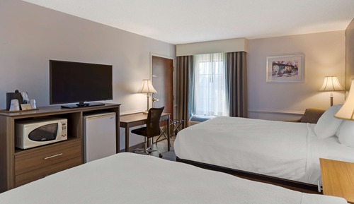 Standard Room, 2 Queen Beds, Non Smoking, Refrigerator & Microwave