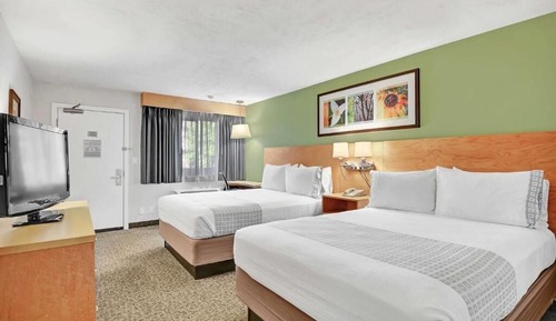 Standard Room, 2 Queen Beds, Non Smoking, Refrigerator & Microwave