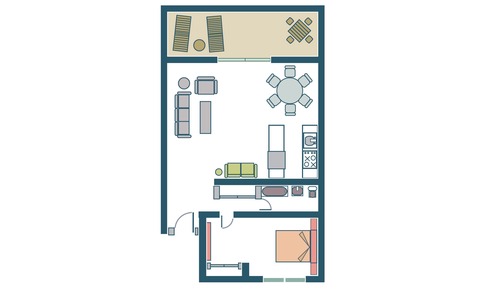 Condo, 1 Bedroom, Beachfront