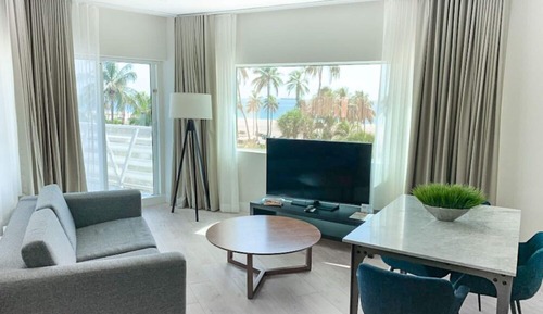 Suite, 1 King Bed with Sofa bed, Balcony, Oceanfront (Posh Balcony One Bedroom Ocean Front)