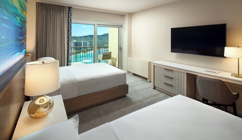 Room, 2 Double Beds, Non Smoking, Oceanfront (Diamond Head)