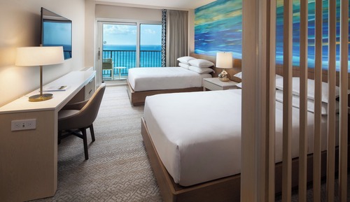Room, 2 Double Beds, Non Smoking, Oceanfront (Penthouse, Floor 28 to 31)