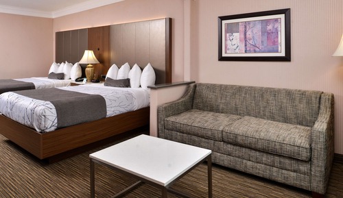 Standard Room, 2 Queen Beds, Non Smoking, Refrigerator & Microwave