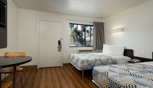 Standard Room, 2 Double Beds, Non Smoking, Refrigerator & Microwave