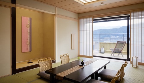 Japanese-Style Room with Open Air Bath, Lake View