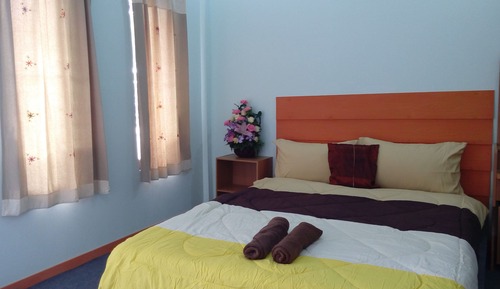 Wooden standard double room with terrace 