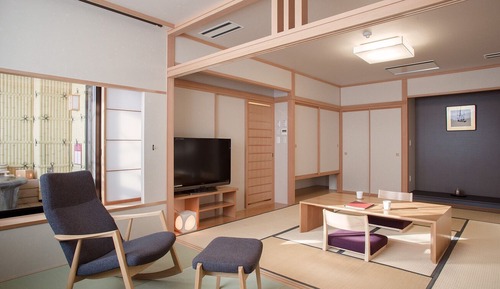 Japanese Style Room, w/ Private Open-air Bath (10 tatami mats + 6 tatami mats) Special Room Fugetsu
