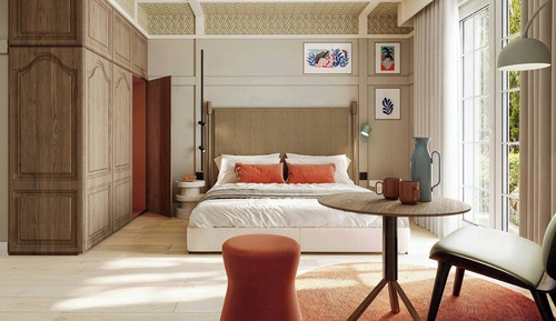 Junior Suite, 1 King Bed with Sofa bed, Balcony, Garden View