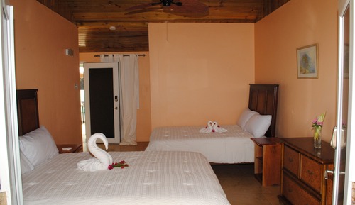 Garden View, 1 Queen & 1 Single Bed