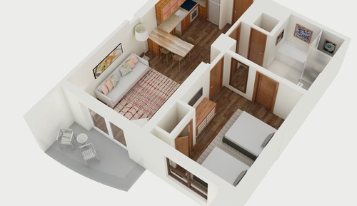 Luxury Suite, 1 Bedroom, Ocean View (2 Double Beds)