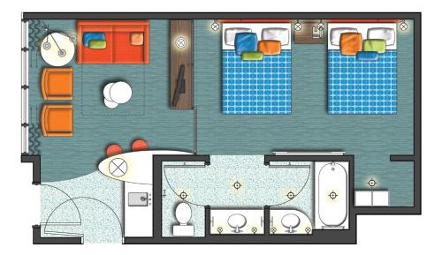 Family Suite - Exterior Entry (Includes Early Park Admission)