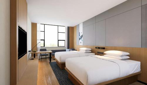 Superior Double Room with Two Double Beds and City View