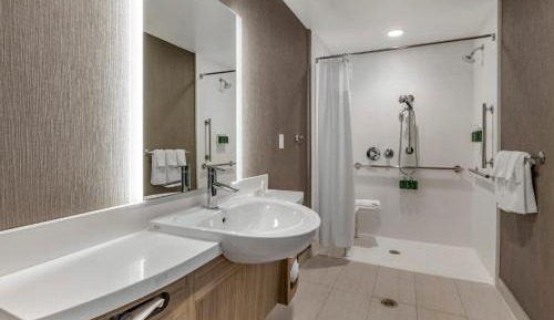 King Suite with Roll-In Shower - Mobility Accessible