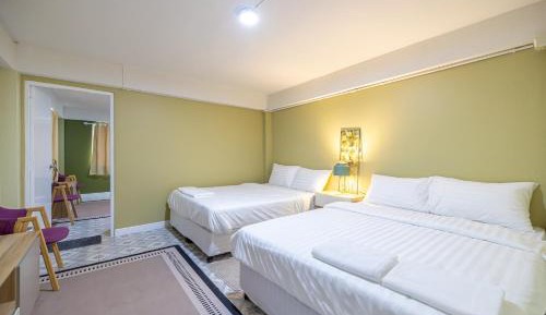 Family Room with Shared Bathroom