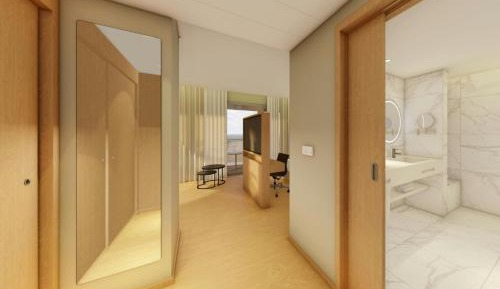 Junior Suite with Two Queen Beds, Sofa Bed and Mountain View