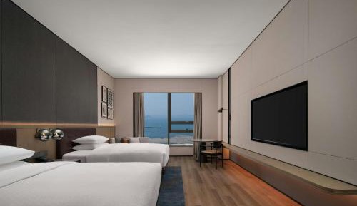 Premium Double Room with Two Double Beds and Sea View